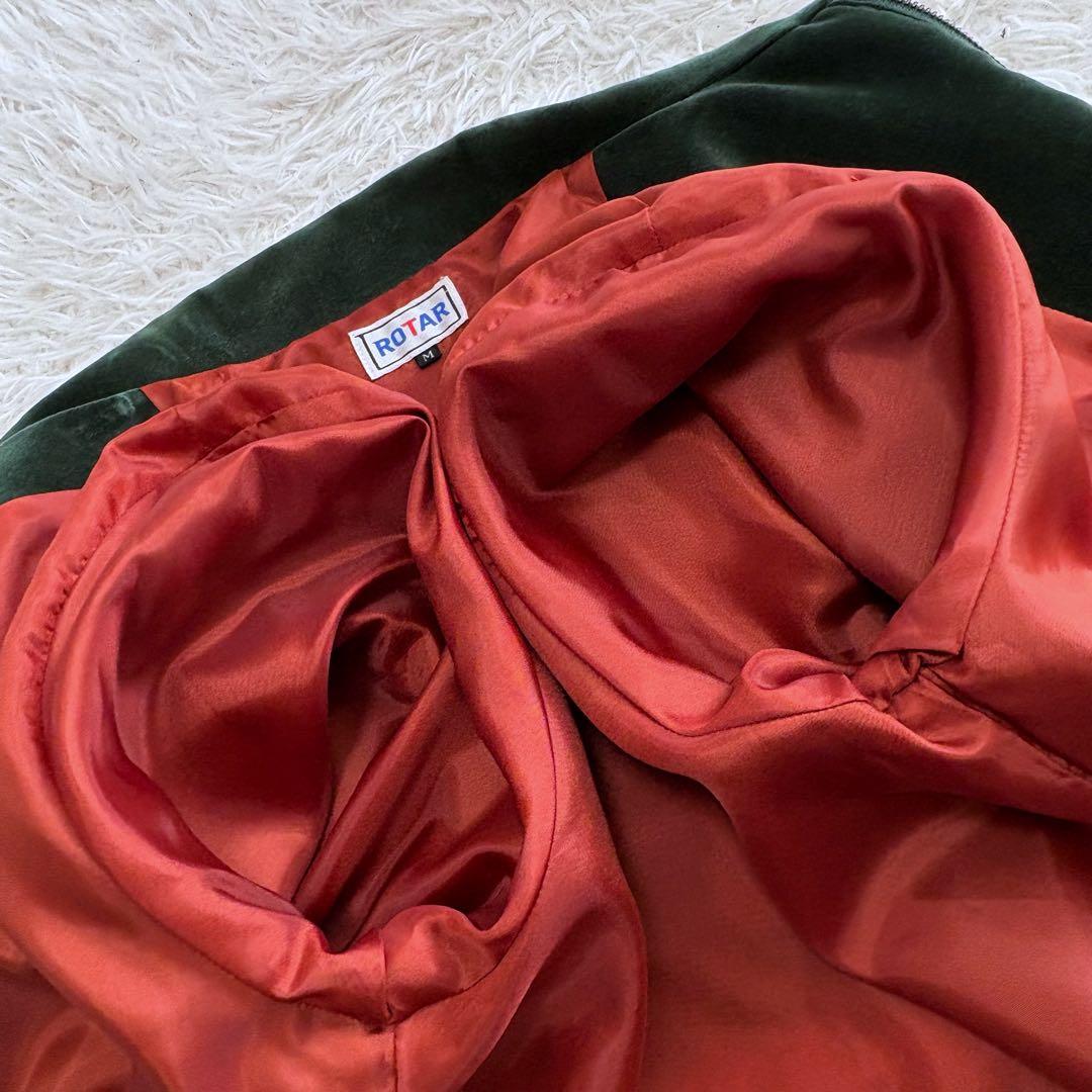 美品 ROTAR スーベニアジャケット 別珍 ベロア 龍 グリーン M