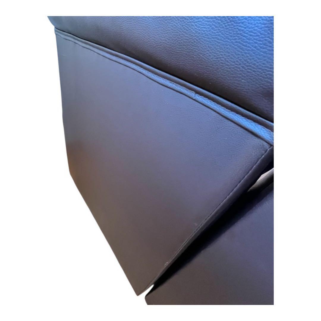 【美品】コーナーソファ L字 5人掛け 合皮レザー ダークブラウン 引き取り限定