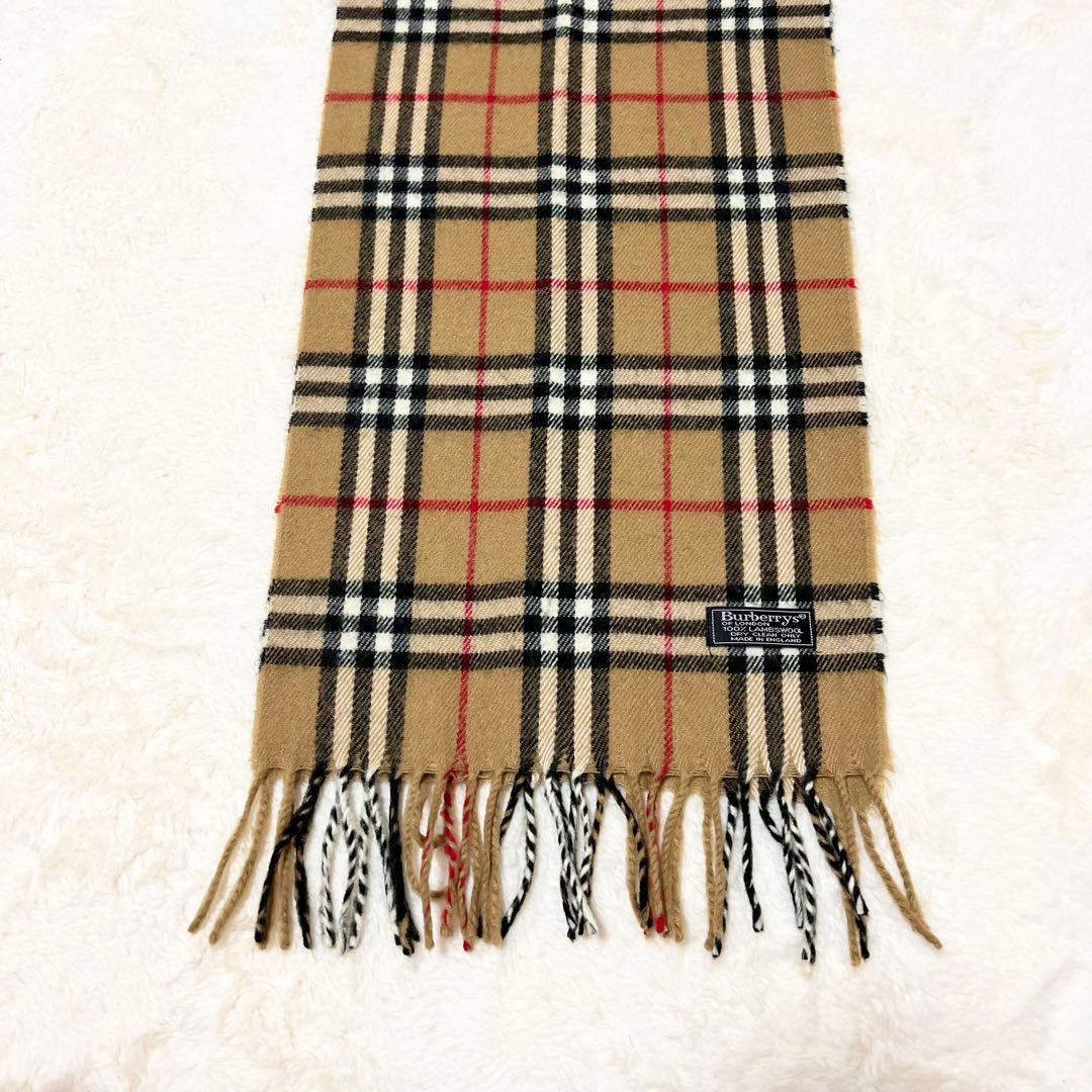 BURBERRY バーバリー ロンドン✨️英国製　ノバチェック　羊毛　マフラー