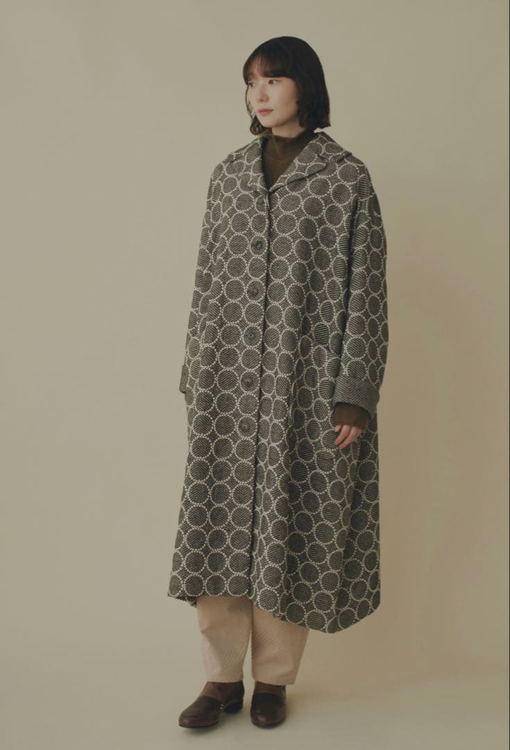 値下げ★ミナペルホネンタンバリンコート　2024-25aw サイズ36チャコール