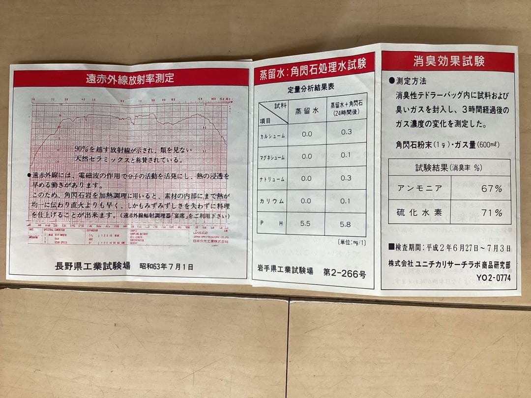 岩手県遠野　とおのの銘石　角閃石　岩盤浴　サウナ用　3枚　送料込み