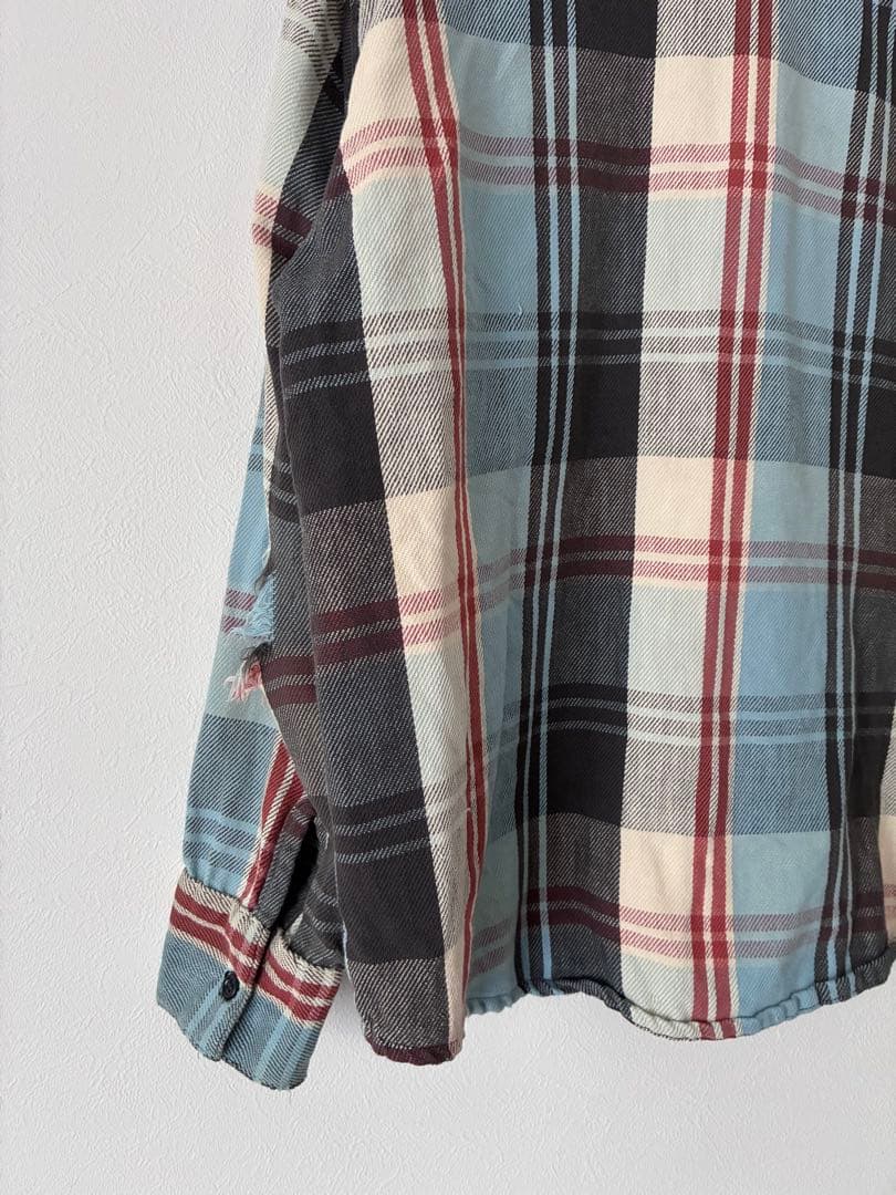 70's FROSTPROOF ネルシャツ　ヘビーネルシャツ　ボロ　ダメージ