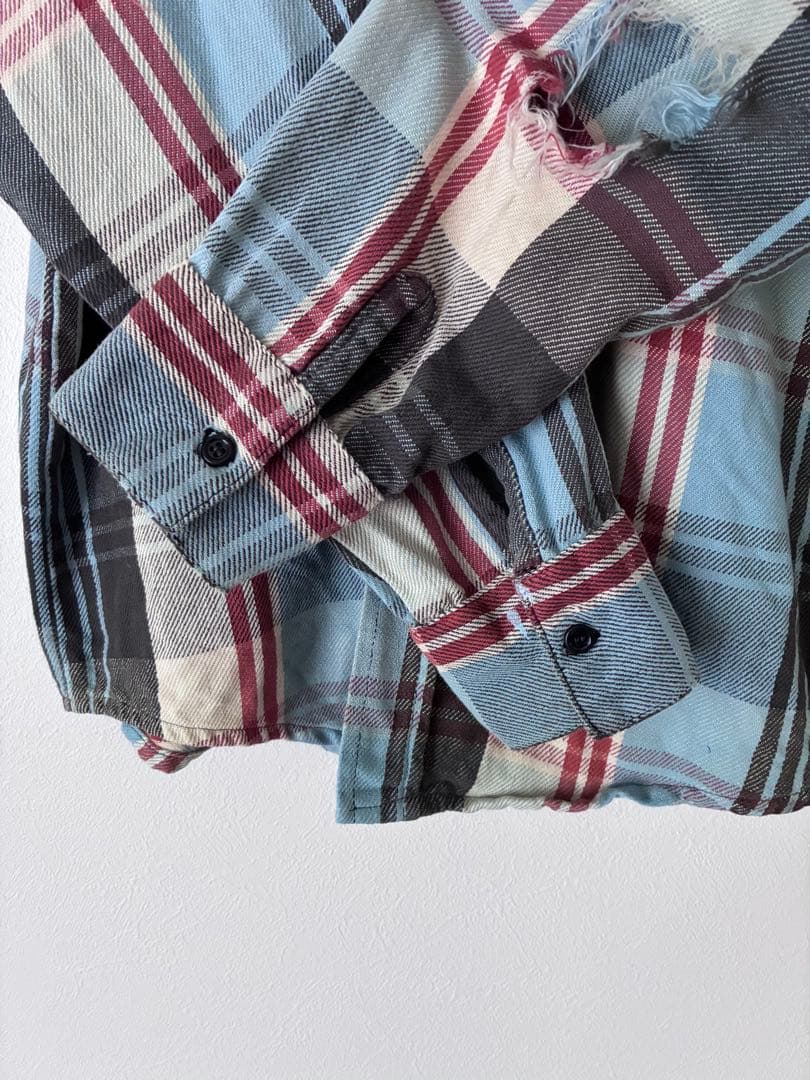 70's FROSTPROOF ネルシャツ　ヘビーネルシャツ　ボロ　ダメージ