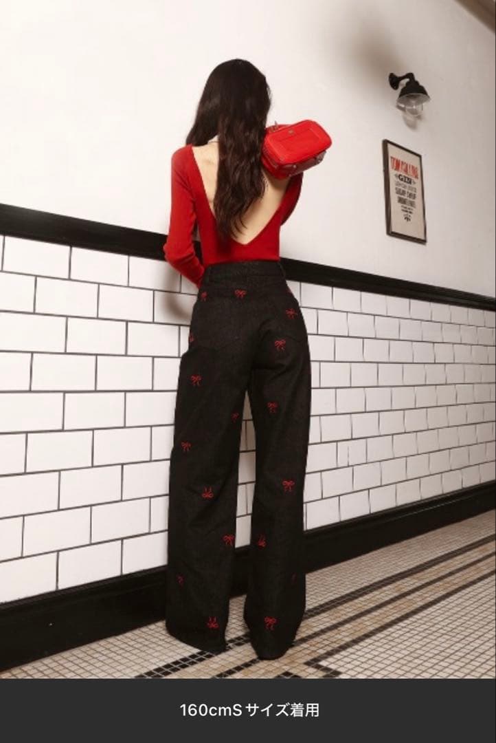 Darich ランダムリボンデニムパンツ M