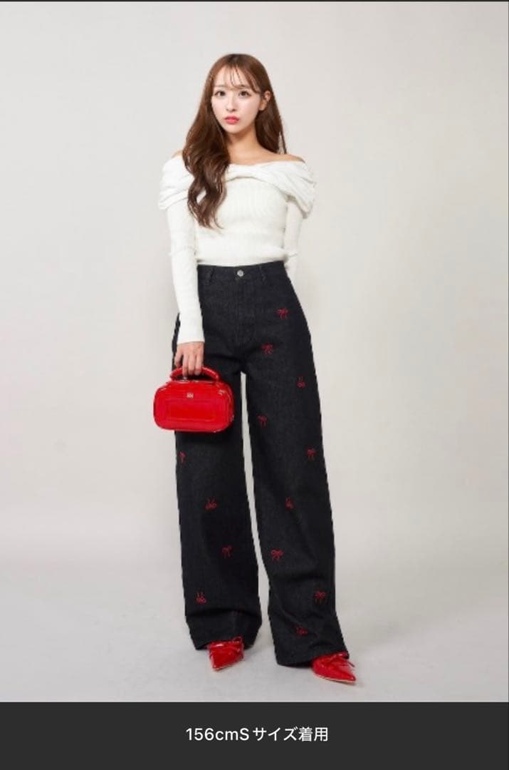 Darich ランダムリボンデニムパンツ M