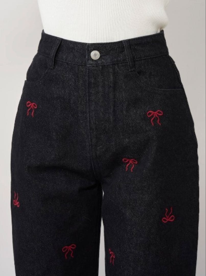 Darich ランダムリボンデニムパンツ M