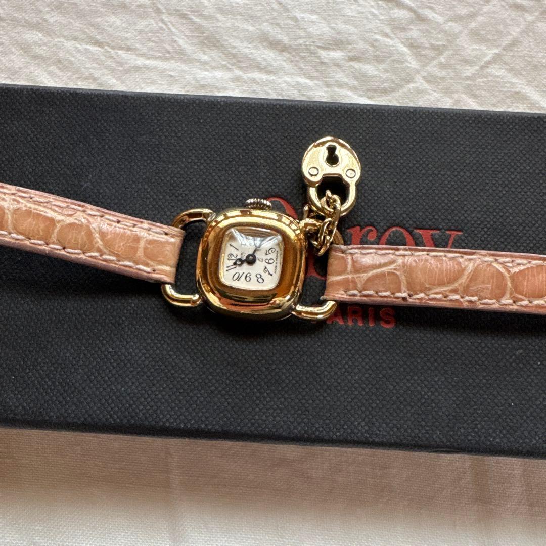 Obrey オブレイ　ハンドメイド　ヴェルメイユ　レディース腕時計　稼働中