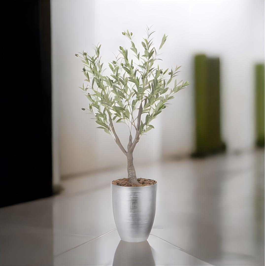 光触媒　人工観葉植物　フェイクグリーン　インテリオリーブ1.25