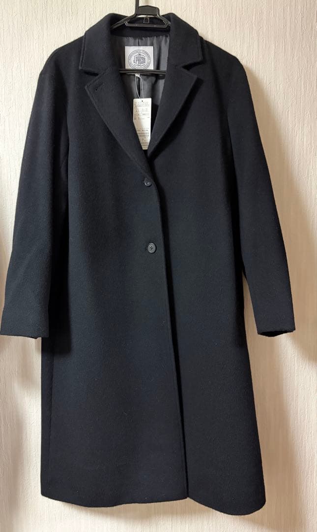 【新品タグ付】J.PRESS ウール　ロングコート　ブラック