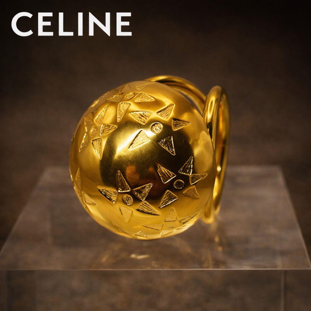 専用❗️美品♡CELINE✨セリーヌ　ゴールド　スカーフリング　ヴィンテージ