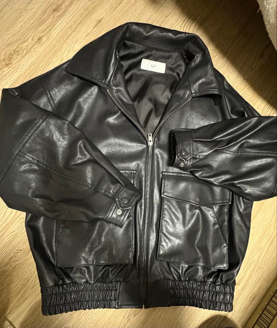 SLY ブラックレザージャケット