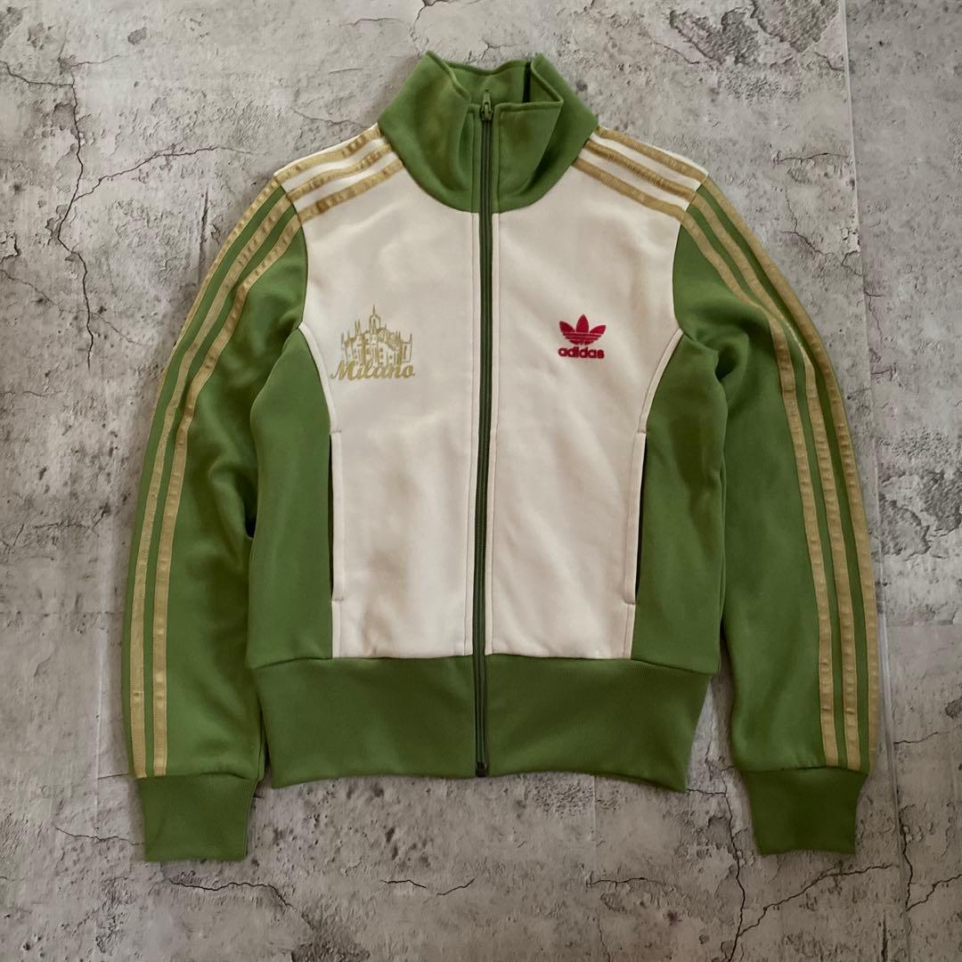 希少美品アディダス×ミラノ 都市シリーズ トラックジャケット 刺繍ロゴ