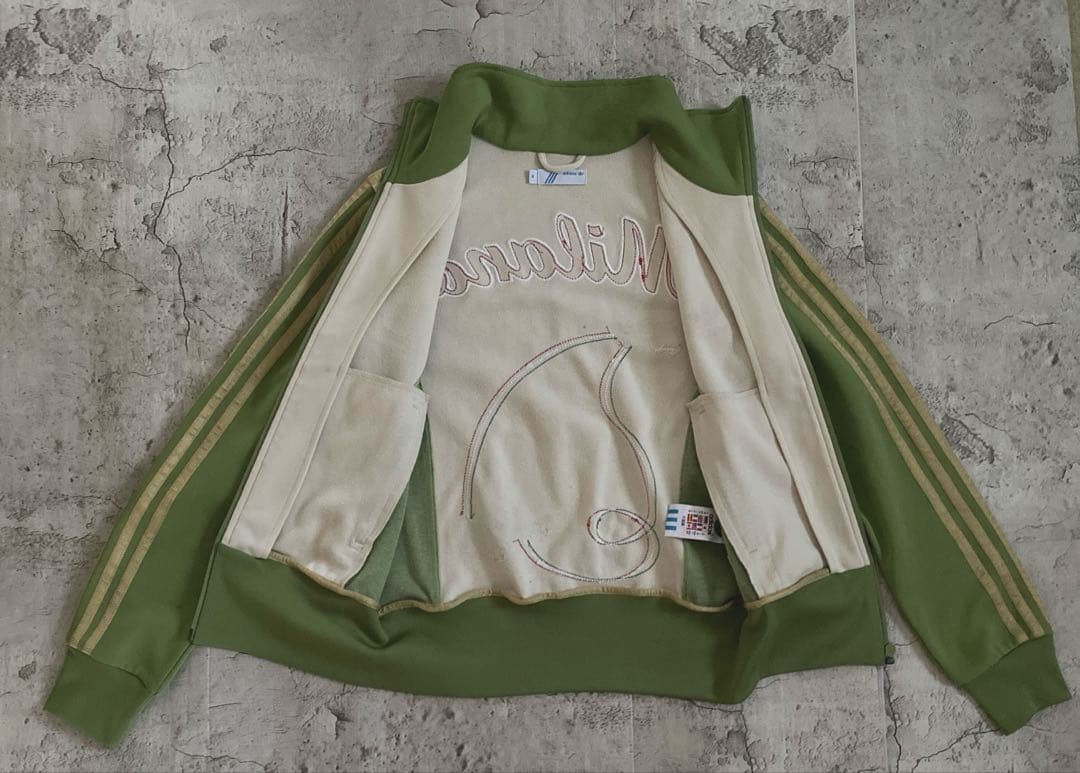 希少美品アディダス×ミラノ 都市シリーズ トラックジャケット 刺繍ロゴ