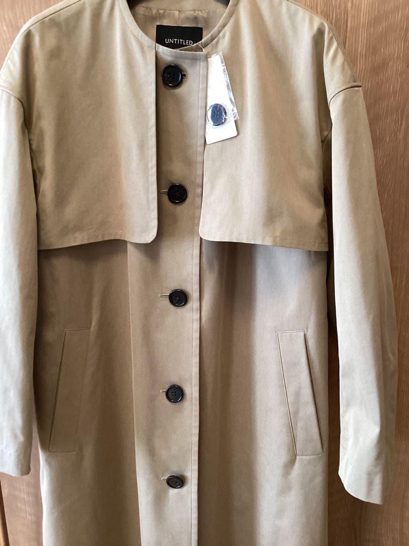25SS 新品タグ付　アンタイトル　ギャバトレンチコート　定価74,800円