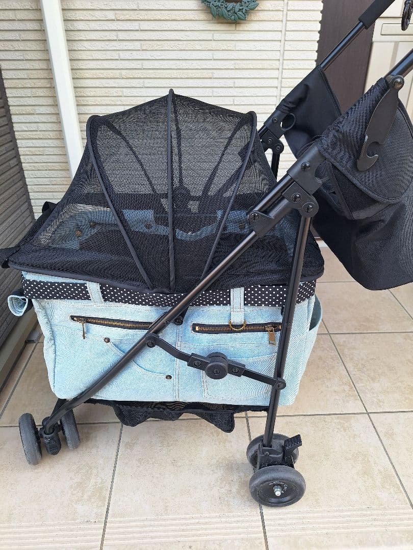 かすちんさま。 デニム犬用ペット❤ マザーカート・美品