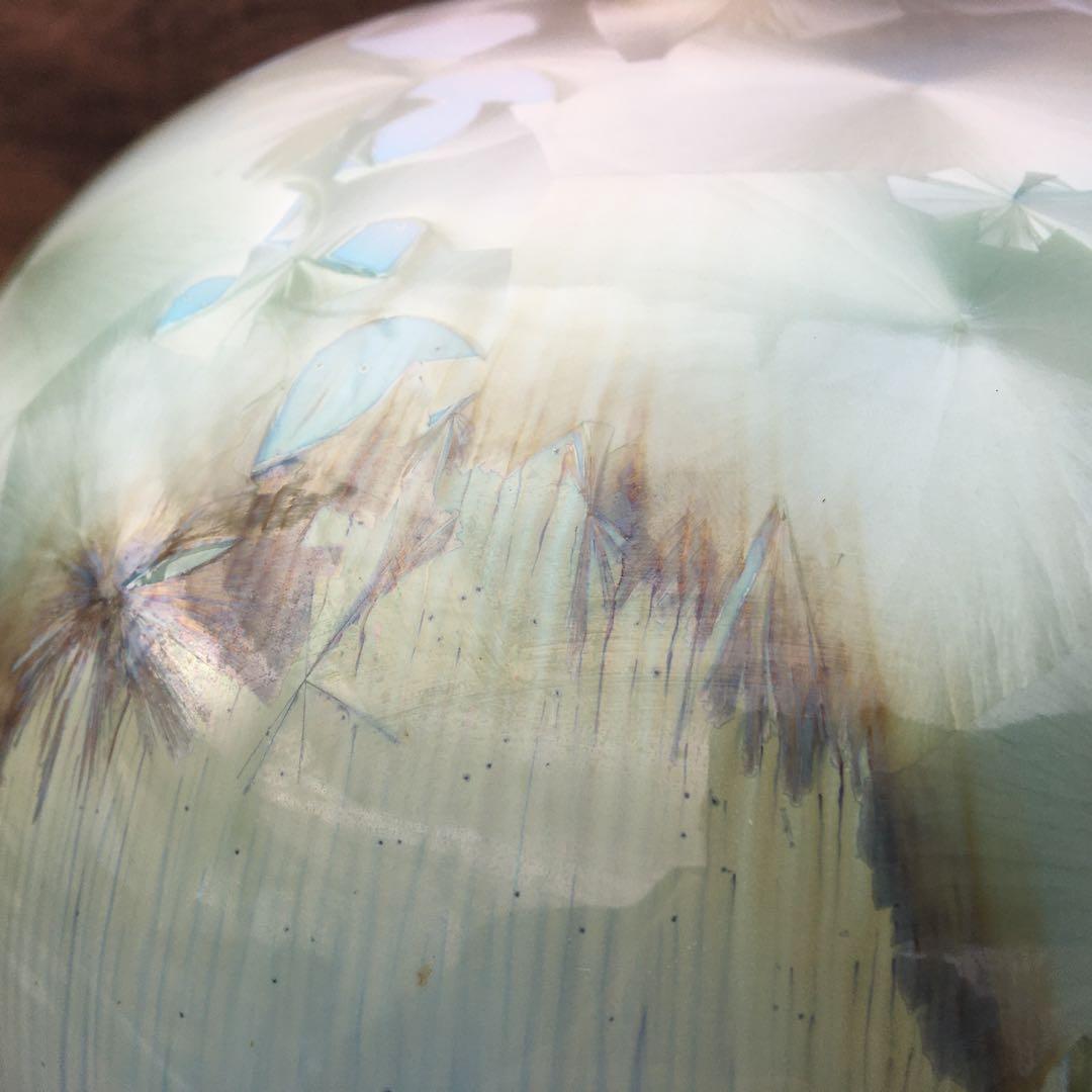 韓国磁器花瓶 慶尚北道 青松窯 共箱付き　管mpr