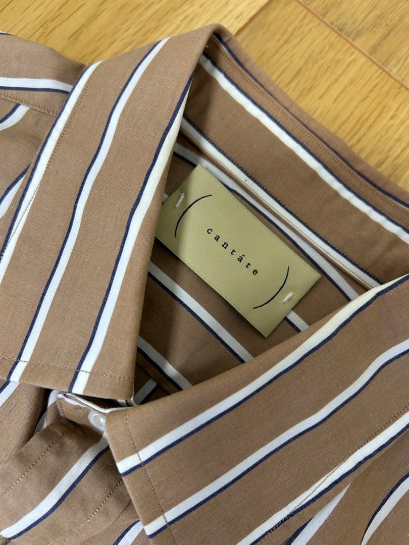 cantate Stripe Shirt ストライプシャツ 48 21AW