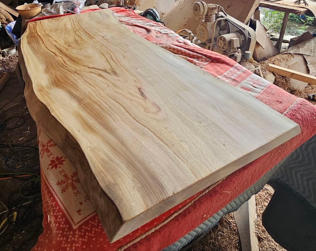 最終価格　楠　ダイニング　テーブル　一枚板　高級　リビング　カウンター　座卓　栃