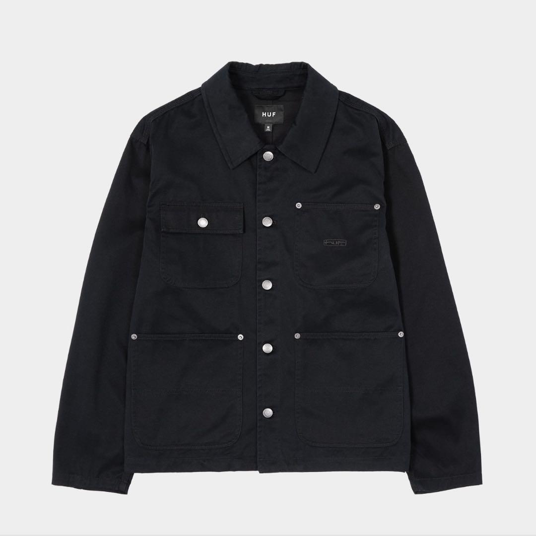 ジャケット・アウター STRETCH LOGO CHORE SHACKET