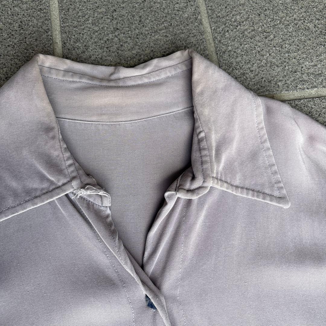 50s ギャバジン長袖シャツ　vintage