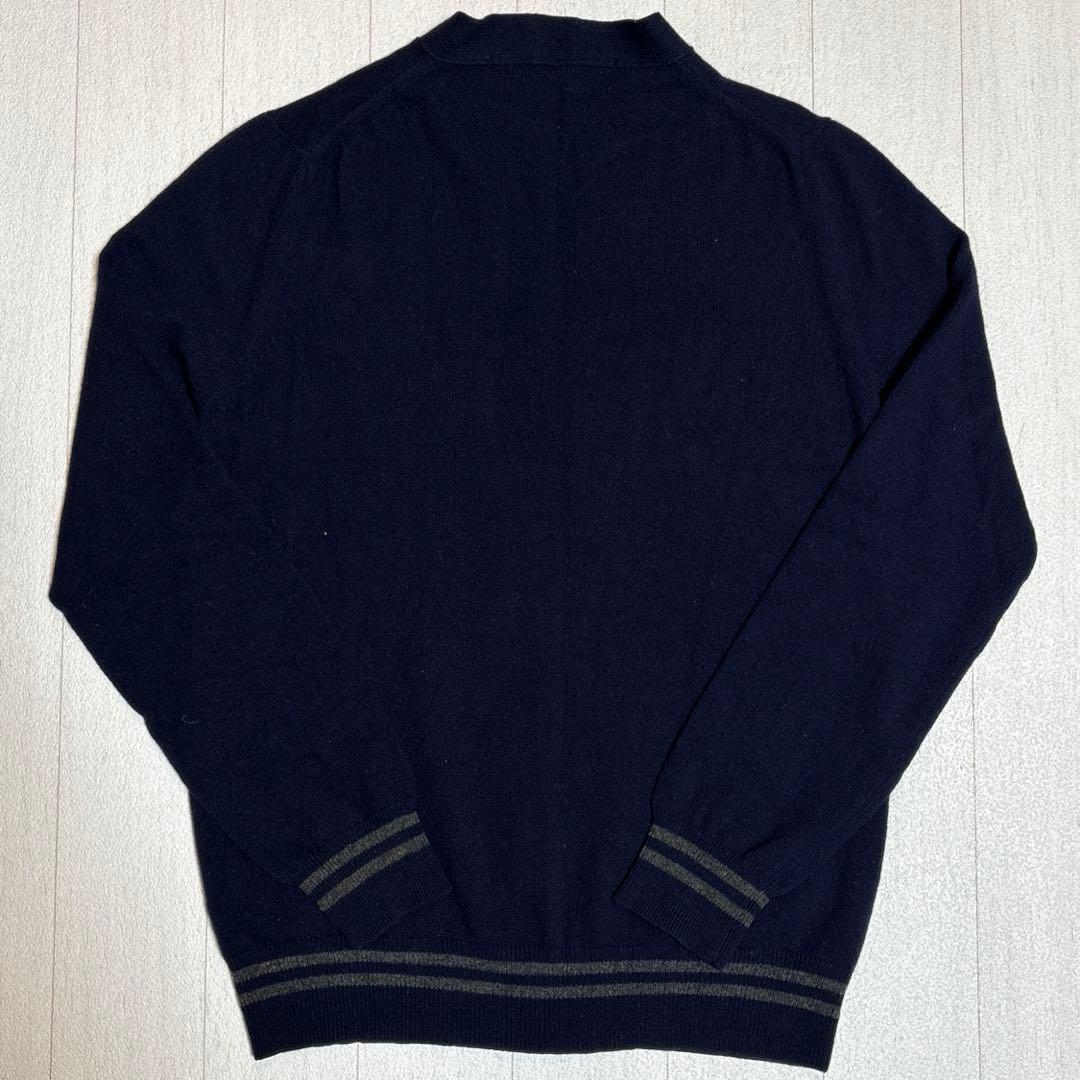 コムデギャルソン ネイビー カーディガン サイズM WooL100%