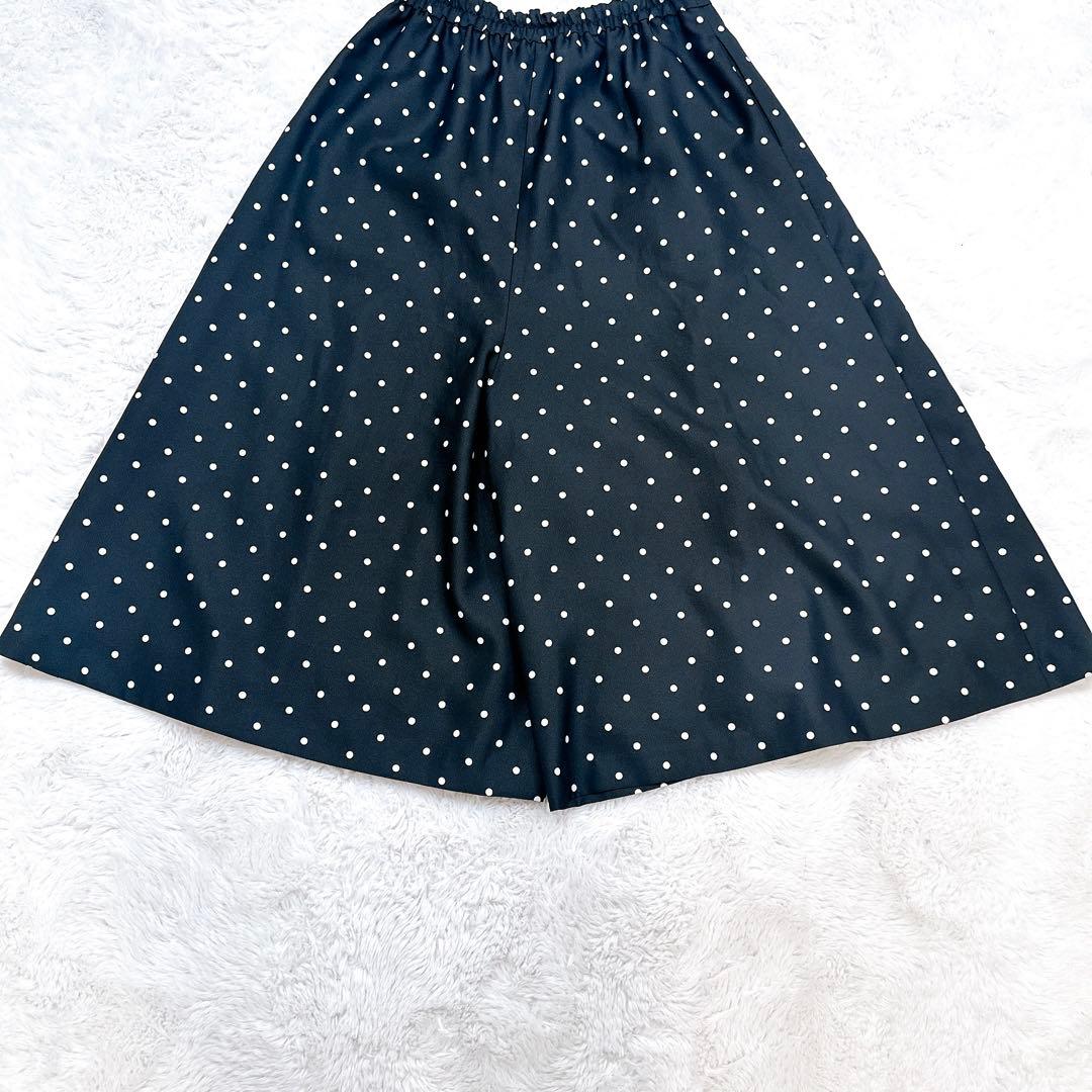 BEARDSLEY ドット柄 ロングスカート　キュロット　ブラック