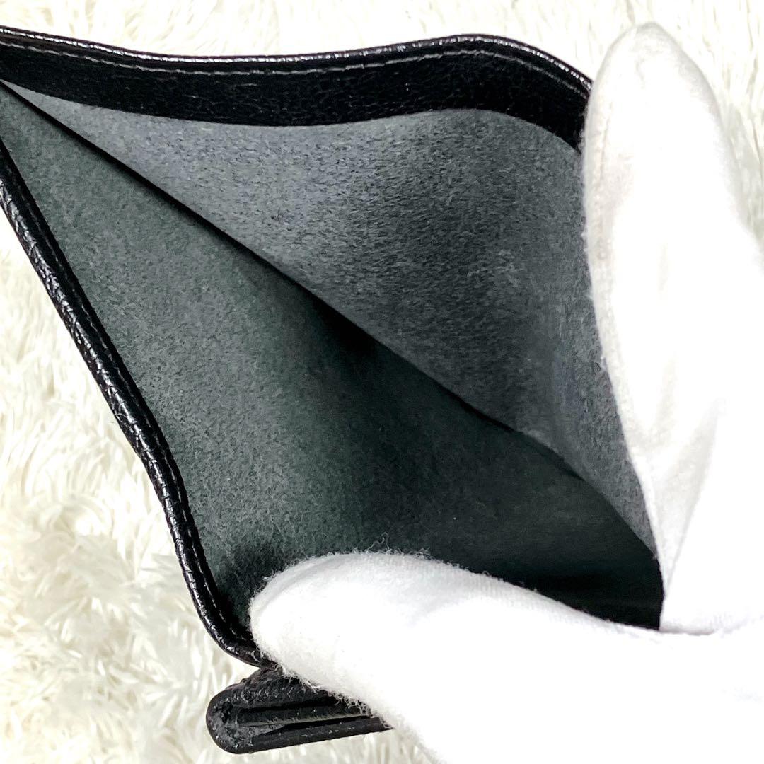 【極美品】完売品　IL BISONTE ミディアムウォレット　レザー　シボ革