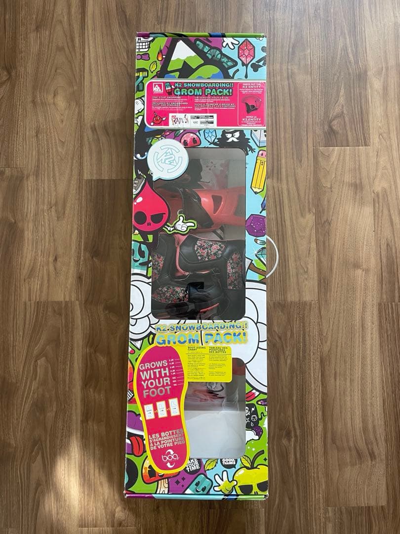 子供用　スノーボードセット　GROM PACK