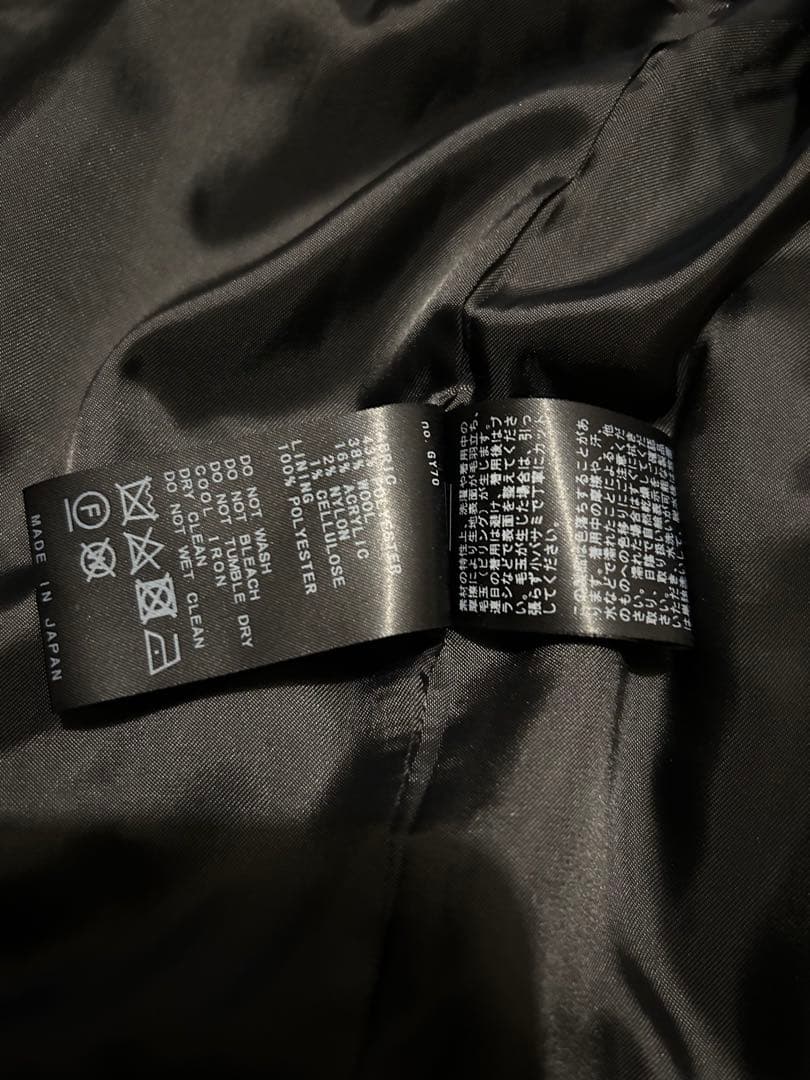 AP STUDIO ツイード黒ジップアップジャケット　スタンドカラーブルゾン