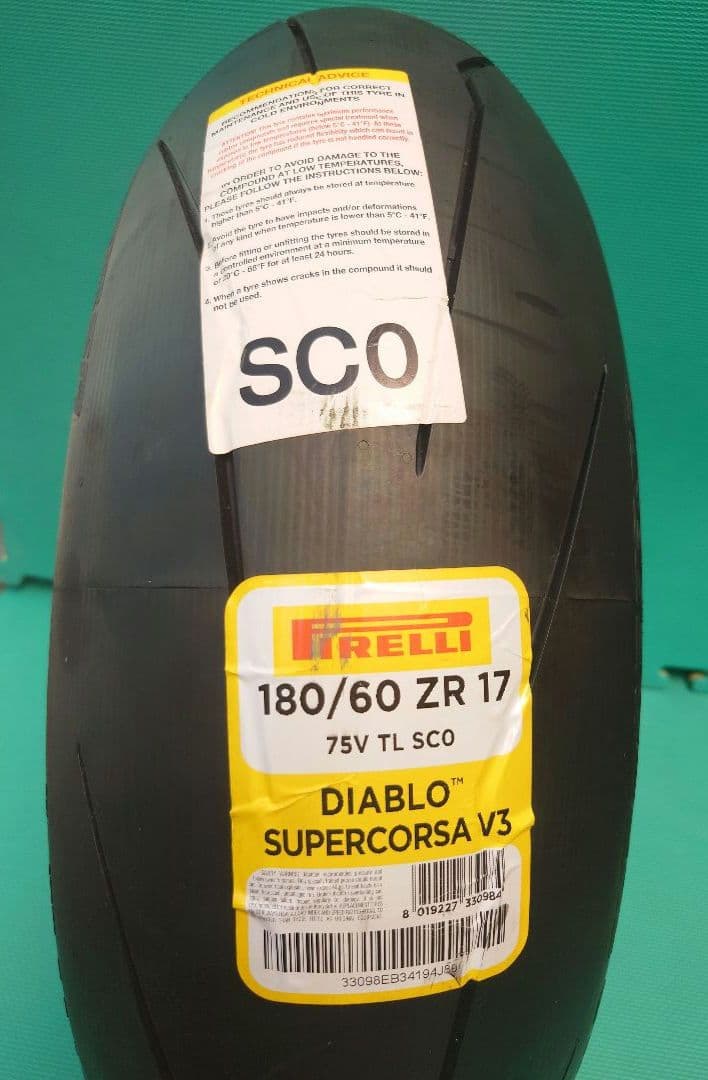 【由聖特急】新品 ピレリ スーパーコルサ V3 180/60 ZR 17