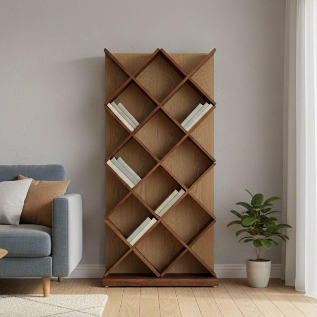 レグナテック ミールス　シェルフ　本棚　ウォールナット　オーク　北欧　定価20万