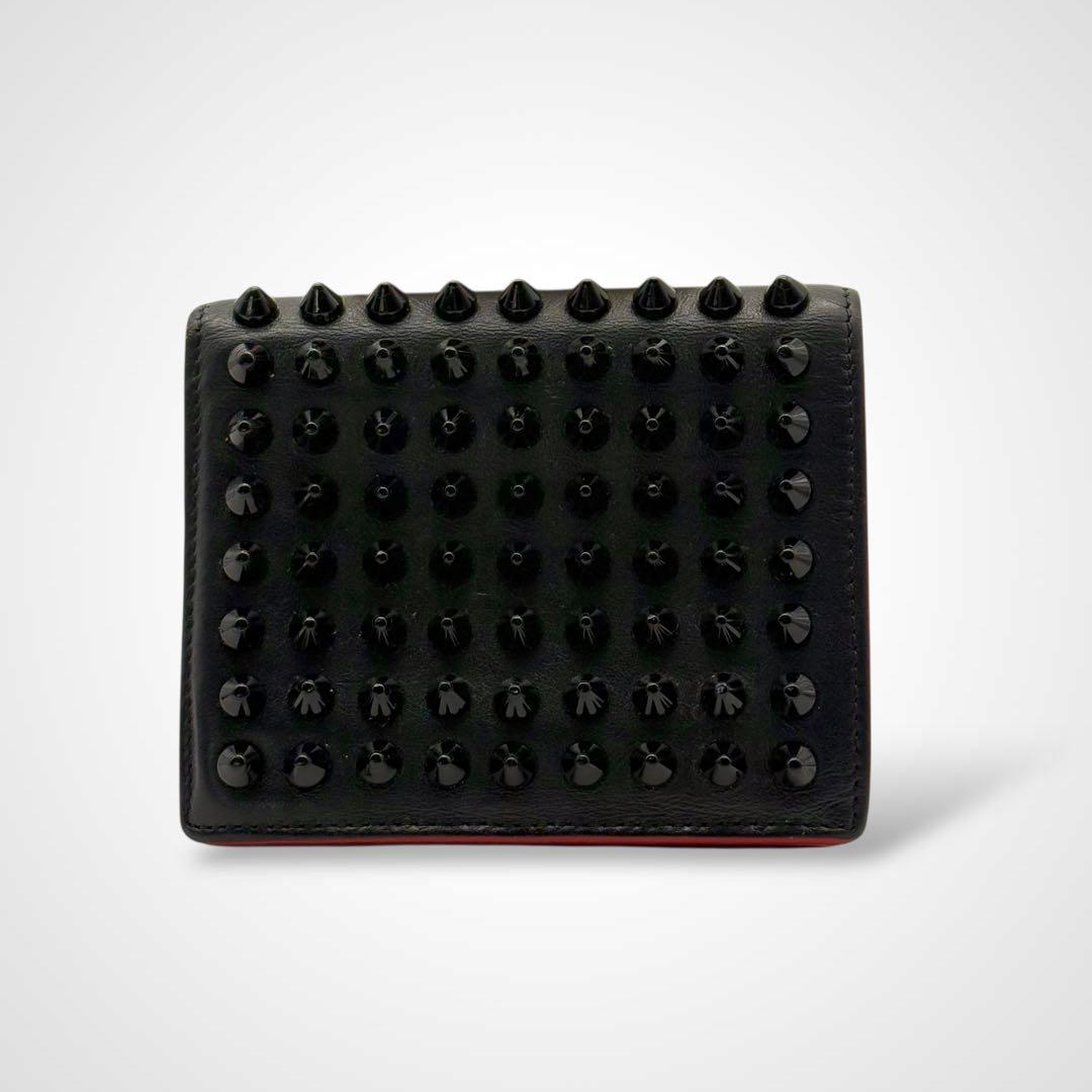 Christian Louboutin ルブタン 二つ折り財布 スタッズ レザー