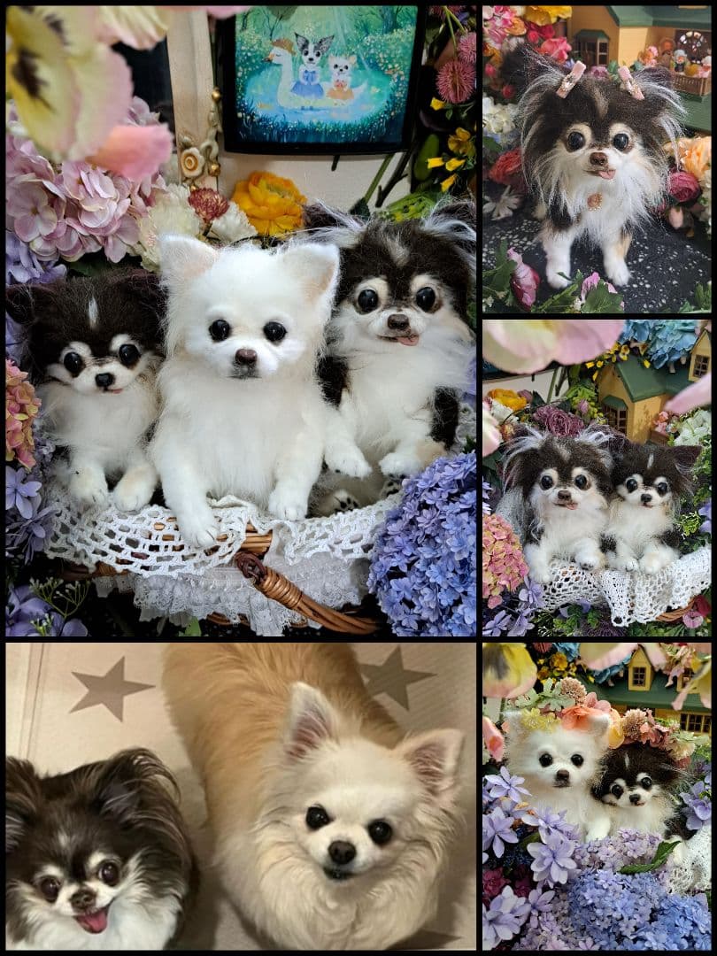 オーダー受付中♥️  チワワ　犬　ペットロス　実物大　ぬいぐるみ　カズコオガワ