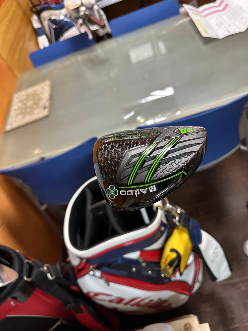 X-SKY DRIVE ブラック/グリーン ドライバー高反発加工ドライバーです