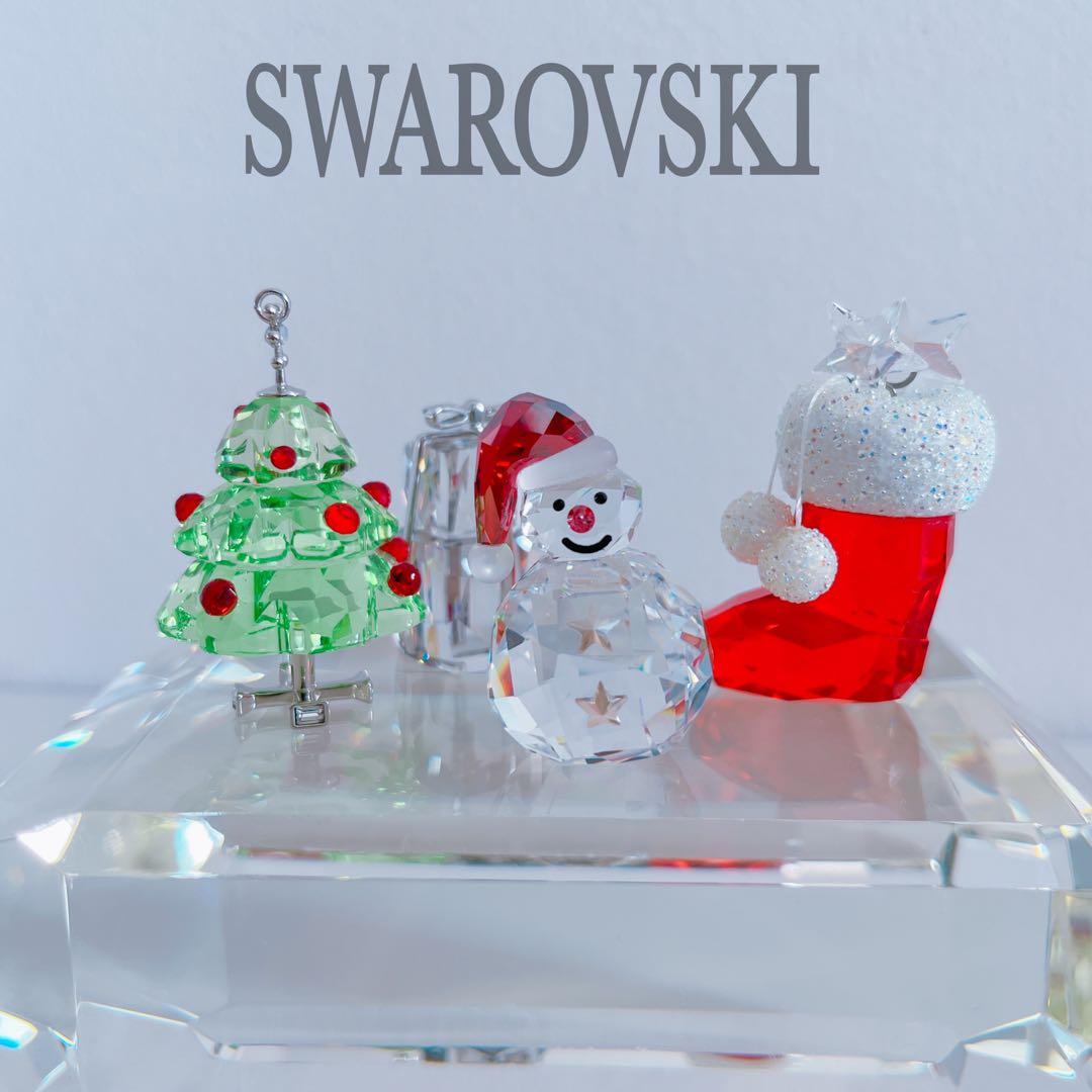 SWAROVSKI スワロフスキー　クリスマスオーナメント クリスタル4set
