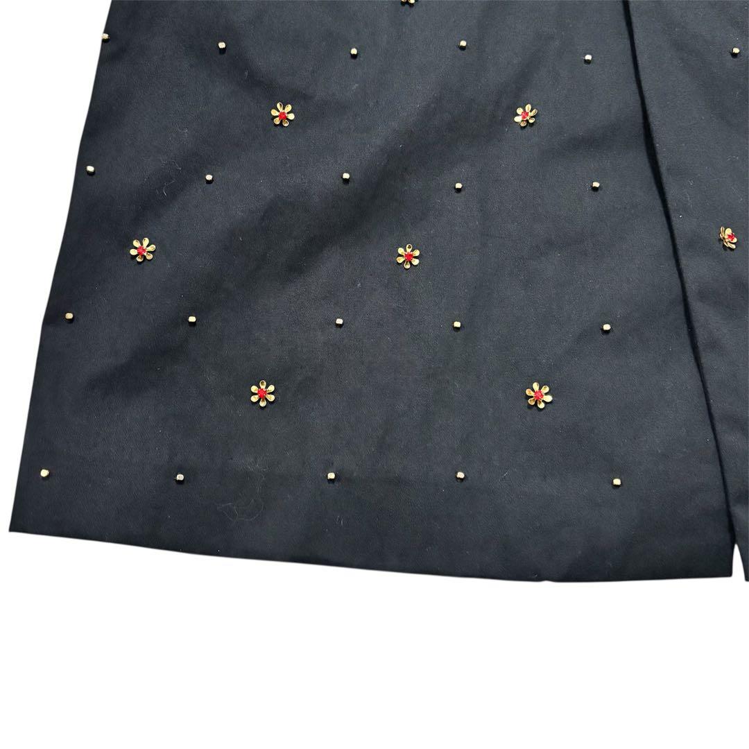 MUVEIL　花ビジュー　ドット　トレンチコート スプリング　38 M 