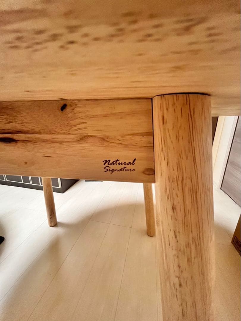 定価46900円　北欧風　天然木 ダイニング3点セット