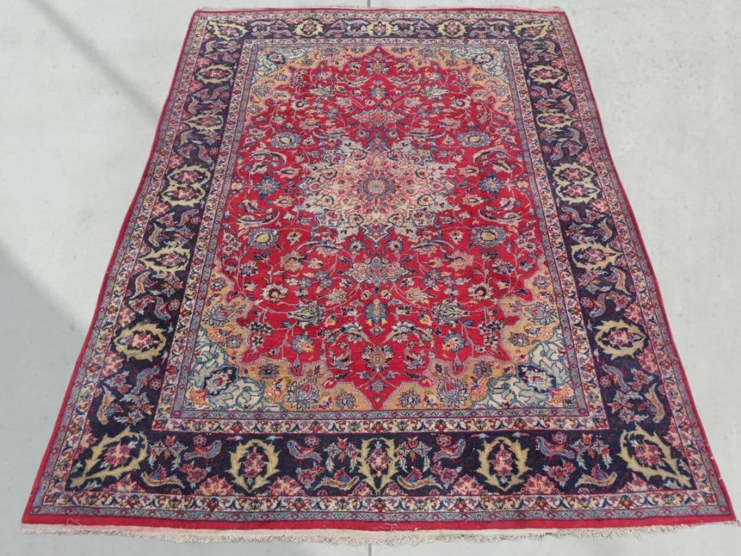 大判　ペルシャ絨毯　373×270cm　イラン産　手織り