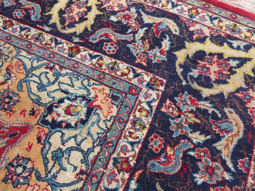 大判　ペルシャ絨毯　373×270cm　イラン産　手織り