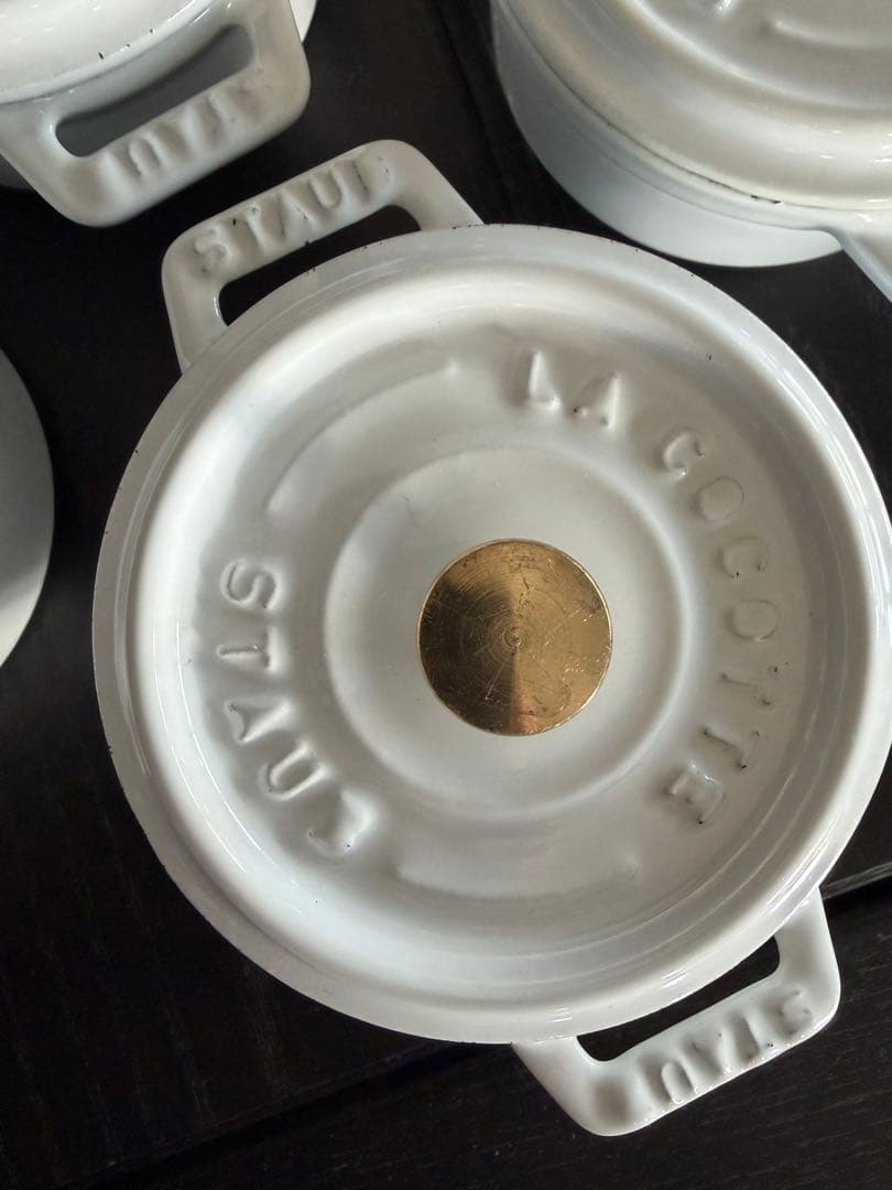 貴重希少　ストウブ　ピュアホワイト　10cm 4個セット　箱無し