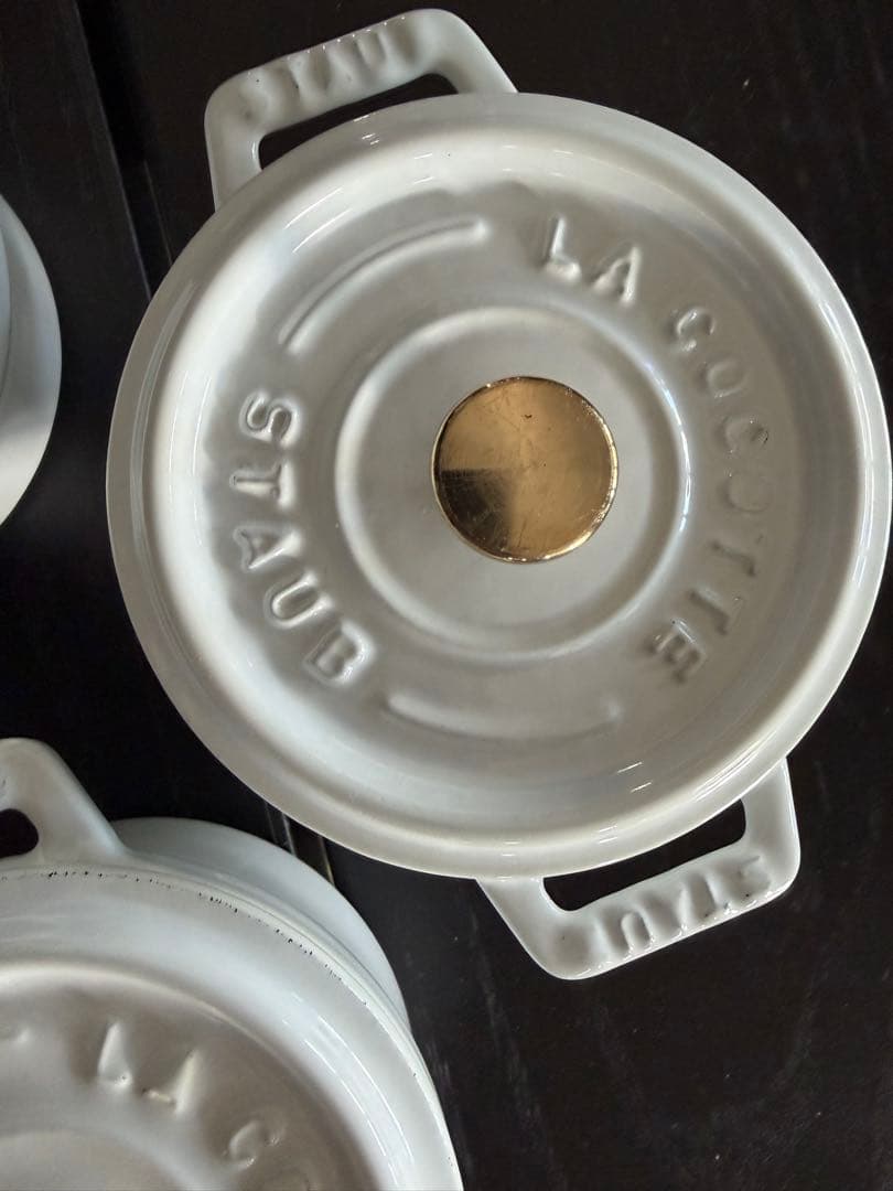 貴重希少　ストウブ　ピュアホワイト　10cm 4個セット　箱無し