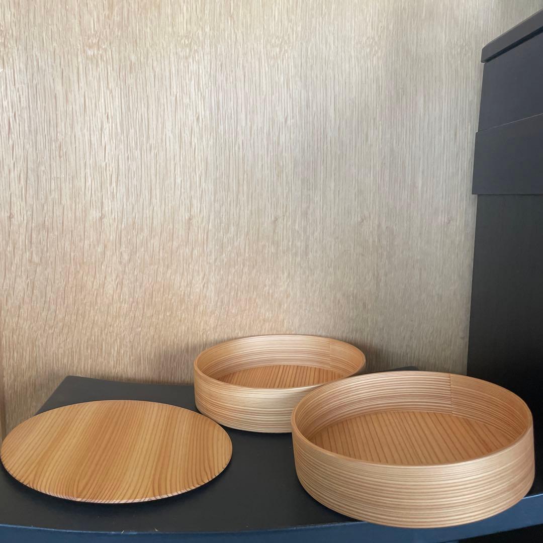 栗久 秋田杉 大館曲げわっぱ 二段重