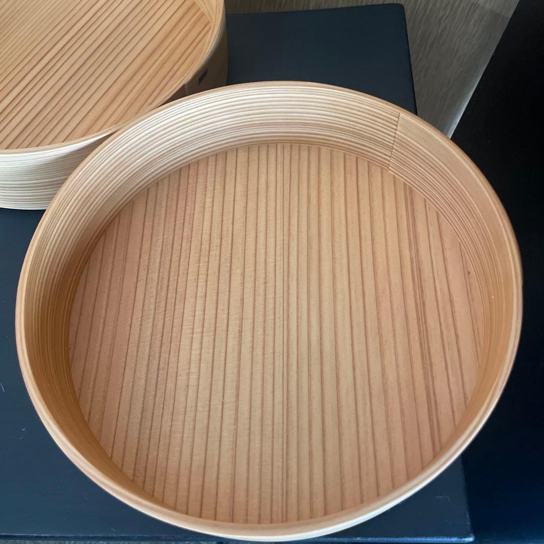 栗久 秋田杉 大館曲げわっぱ 二段重