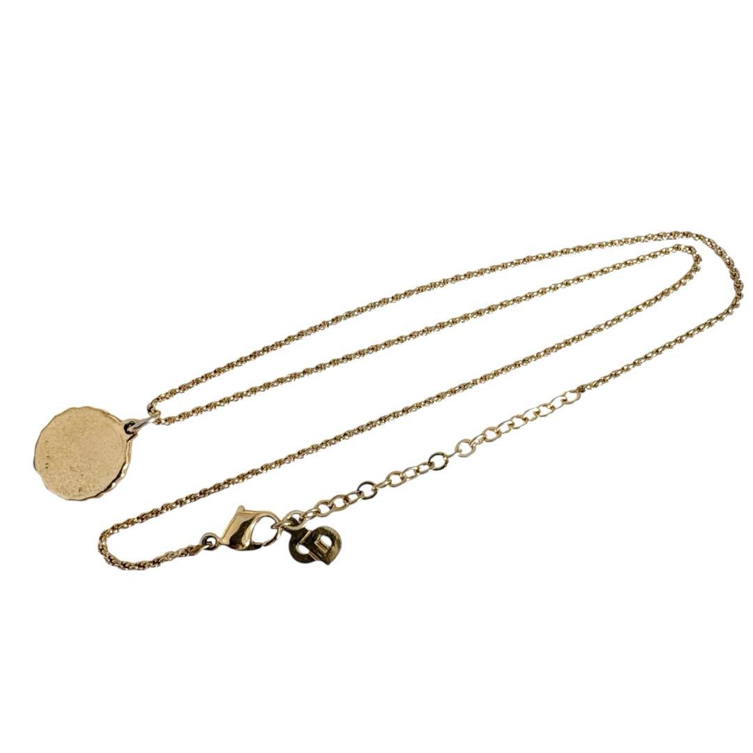 クリスチャン ディオール ヴィンテージ サークル 月桂樹 ゴールド ネックレス