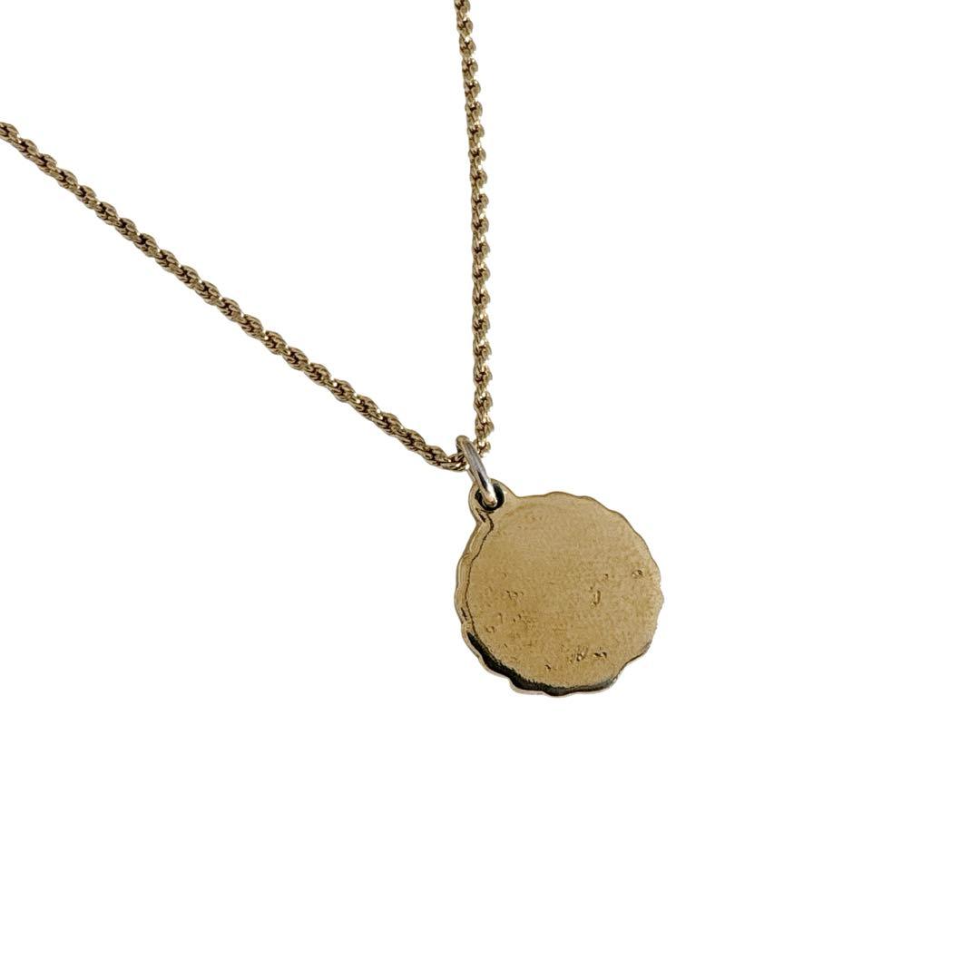 クリスチャン ディオール ヴィンテージ サークル 月桂樹 ゴールド ネックレス