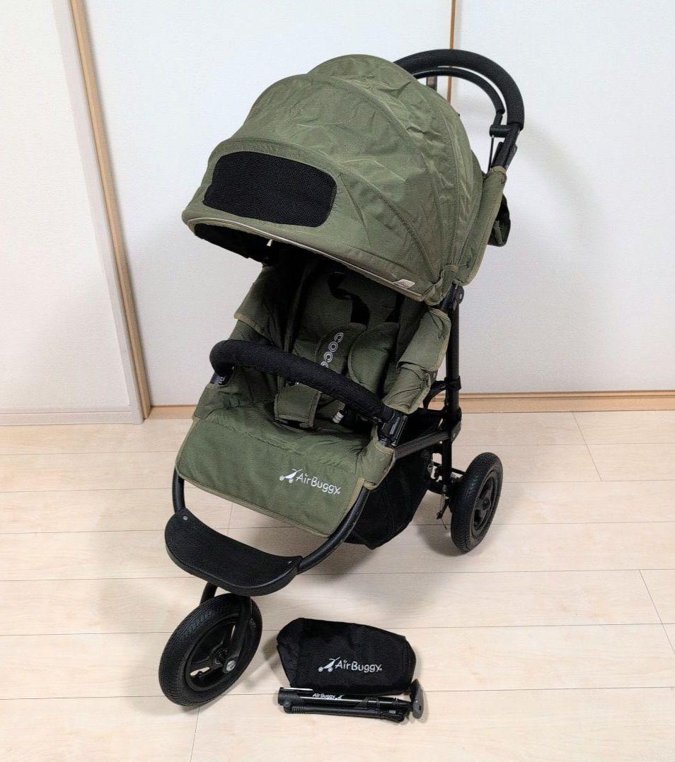 エアバギー ココ 空気入付 カーキ 三輪 ブレーキ ベビーカー