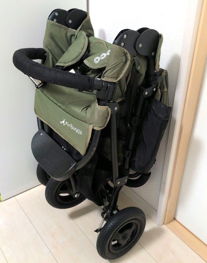 エアバギー ココ 空気入付 カーキ 三輪 ブレーキ ベビーカー