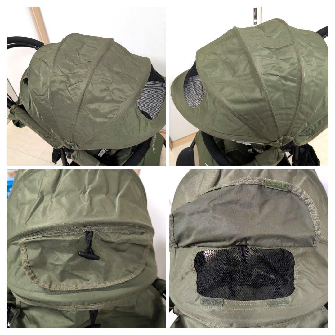 エアバギー ココ 空気入付 カーキ 三輪 ブレーキ ベビーカー