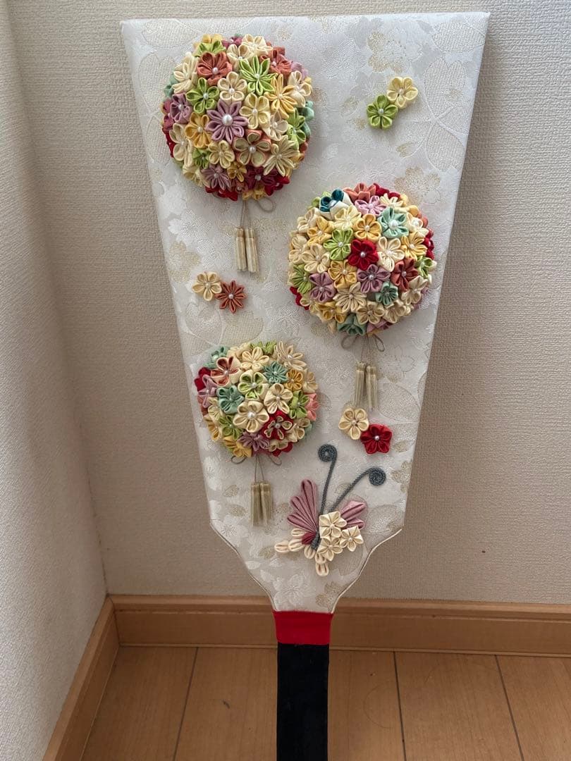 羽子板　　つまみ細工