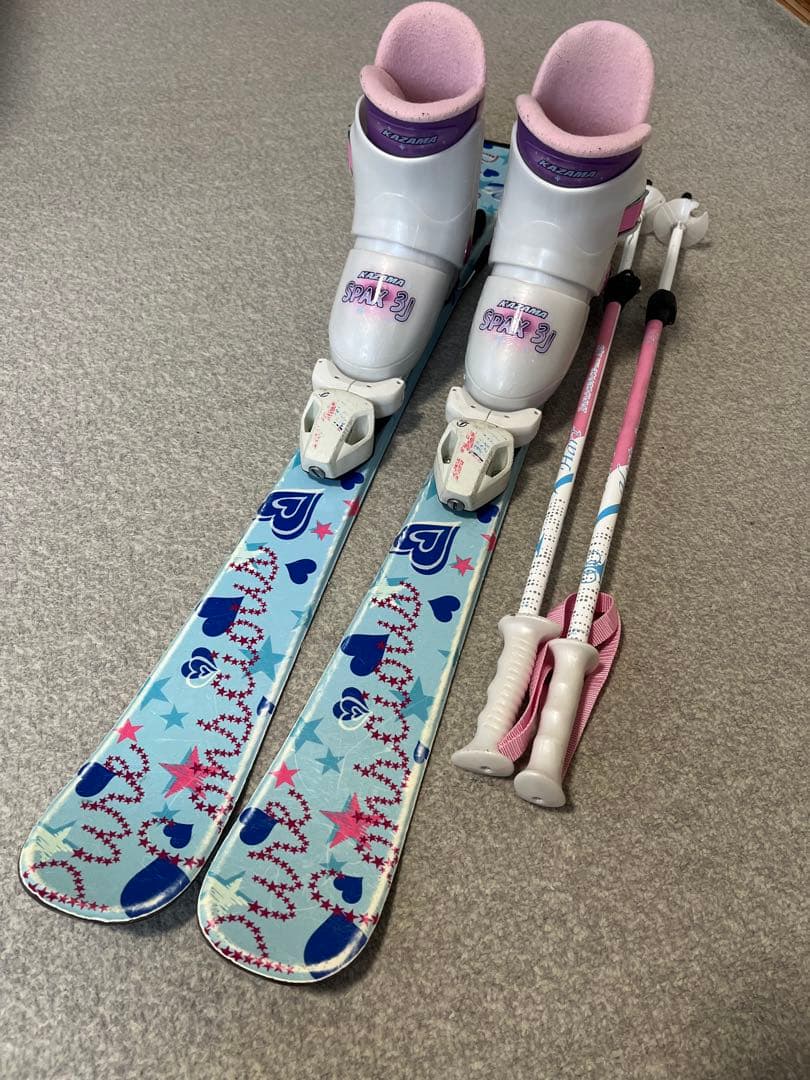 90㎝ スキー板 ブーツ ストック